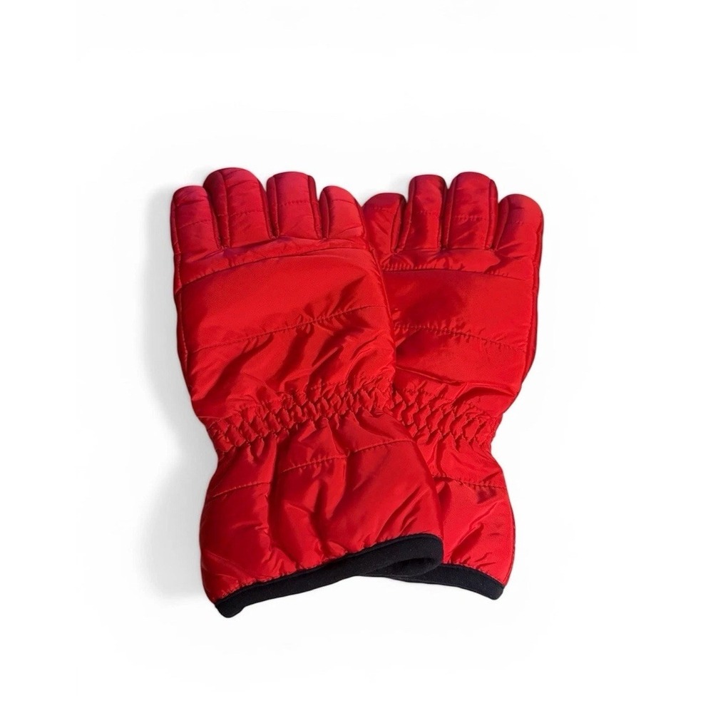 Lands End Primaloft Insulated Gloves Extra Large Unisex Water Resistant Red NWT